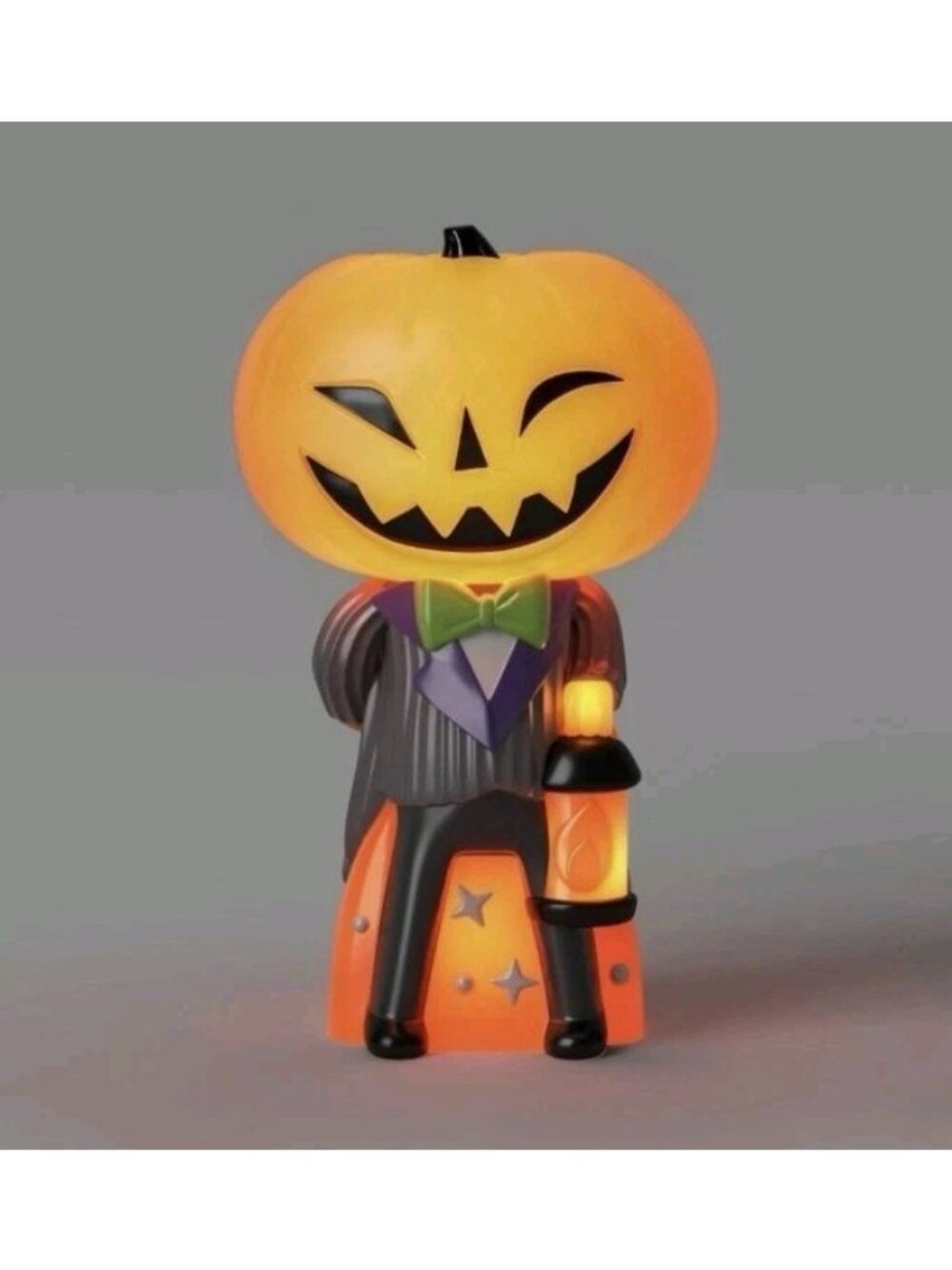 target hyde and eek Jack-O-Lantern Blowmold Pumpkin Light Lantern Halloween 12"